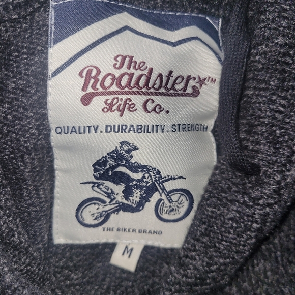 The Roadster Life Co. grey/black knit pullover sweater M - Picture 5 of 5